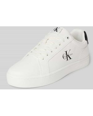 Calvin Klein Sneaker mit Label-Details - Weiß