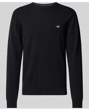 GANT Regular Fit Pullover aus reiner Wolle - Blau