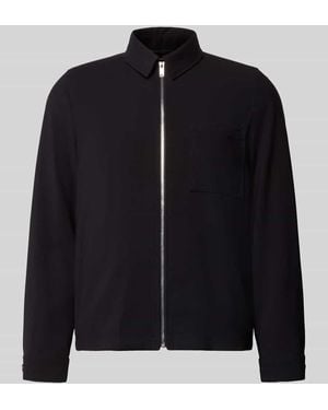 DRYKORN Regular Fit Hemdjacke mit Viskose-Anteil Modell 'Jerson' - Schwarz
