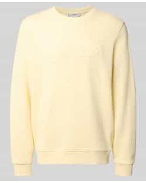 Guess Sweatshirt Met Logo En Ronde Hals - Naturel