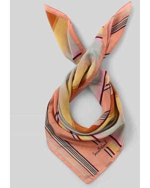Smith & Soul Schaltuch mit Allover-Muster und Label-Print - Pink