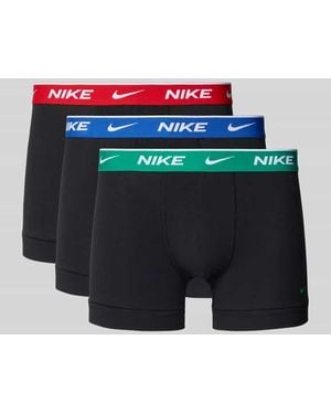 Nike Trunks mit elastischem Bund im 3er-Pack - Blau