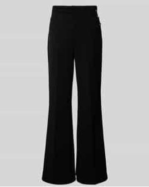 Rinascimento Flared Cut Broek Met Knopen - Zwart