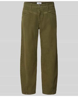 Cambio Tapered Fit Cordhose aus Baumwoll-Mix Modell 'ELIN' - Grün