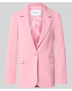 Comma, Regular Fit Blazer aus Viskose-Mix mit Pattentaschen - Pink