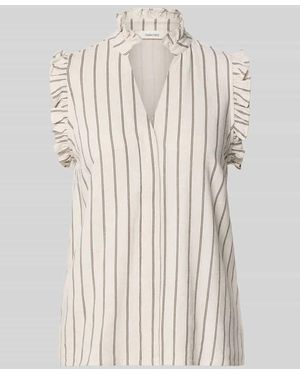 SELECTED Regular Fit Top mit Leinen-Anteil Modell 'VIVA' - Natur