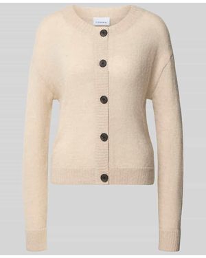 Comma, Strickjacke mit Woll-Anteil - Natur
