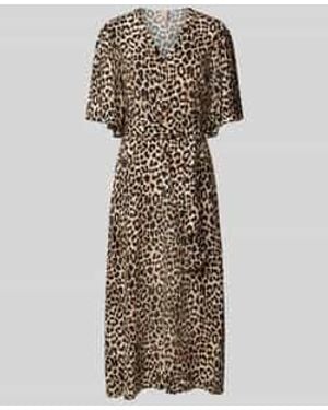 Soya Concept Midi-jurk Van Pure Viscose - Naturel