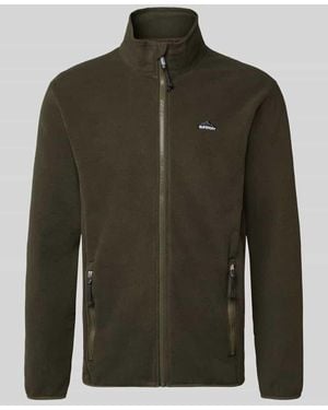 Superdry Fleecejacke mit Stehkragen - Grün