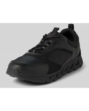 Geox Sneaker Aus Leder-Mix Modell 'Spherica' - Schwarz
