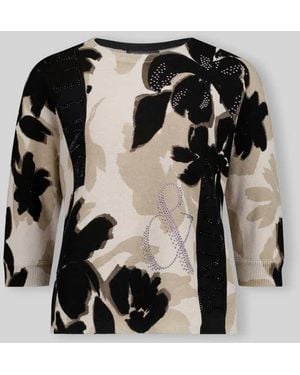 Betty Barclay Regular Fit Pullover aus reiner Baumwolle - Schwarz