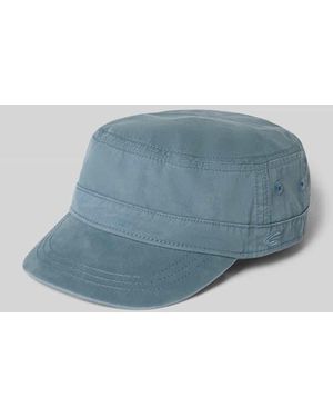 Camel Active Military Cap mit Logo-Stitching - Blau