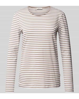 Maerz Langarmshirt Mit Rundhalsausschnitt Modell 'On Ringle' - Grau