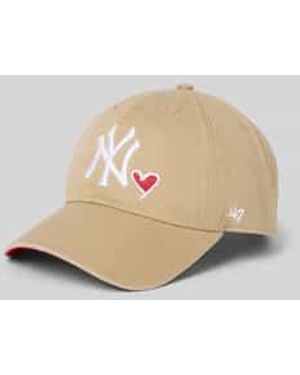 '47 Baseballpet Met Labelstitching - Naturel