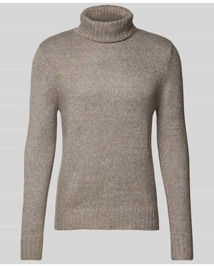 Superdry Strickpullover Mit Rollkragen Und Viskose-Anteil - Grau