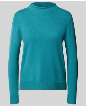 Betty Barclay Regular Fit Pullover aus Viskose-Mix Modell 'NOS AUGUST' - Blau