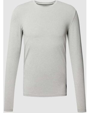 Polo Ralph Lauren Longsleeve mit Rundhalsausschnitt Modell 'PERFORMANCE' - Grau