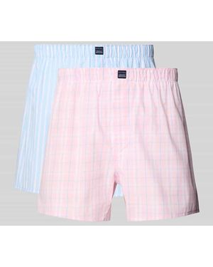 Christian Berg Men Boxershorts mit elastischem bund im 2er-Pack - Pink