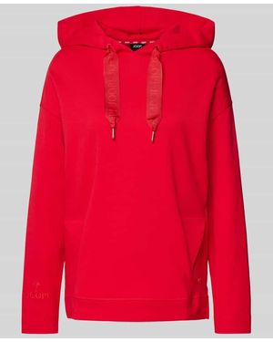 Joop! Hoodie mit Label-Stitching - Rot