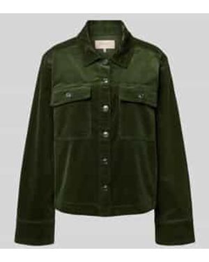 Freequent Jack Met Knoopsluiting, Model 'Cordy' - Groen