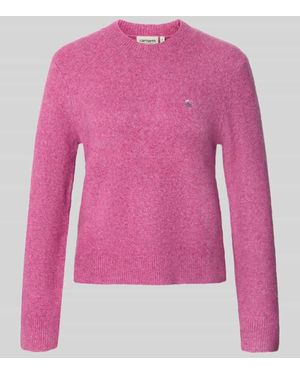 Carhartt Strickpullover mit Label-Detail Modell 'Curtis' - Pink
