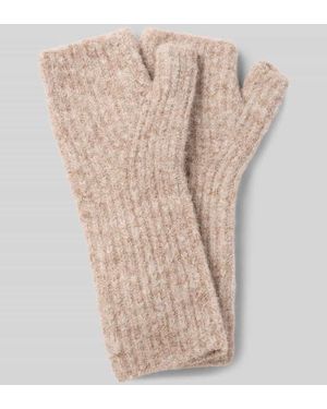 Jake*s Fingerlose Handschuhe mit Woll-Anteil - Natur