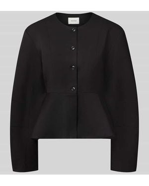 Gestuz Kurzblazer mit Schößchen Modell 'paula' - Schwarz