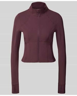Fabletics Slim Fit Jacke mit Stehkragen Modell 'STORM' - Lila