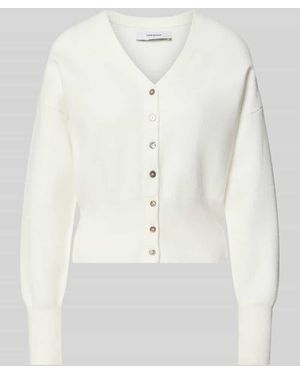 TOPSHOP Regular Fit Cardigan mit Viskose-Anteil Modell 'Compact' - Natur
