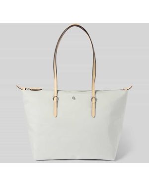 Ralph Lauren Shopper mit Strukturmuster Modell 'KEATON' - Weiß
