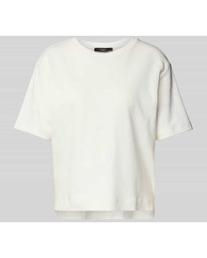 Weekend by Maxmara T-Shirt mit verlängertem Rückenteil Modell 'MULTID' - Weiß