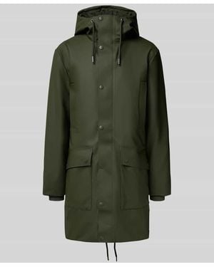 Rains Funktionsjacke mit Kapuze - Grün