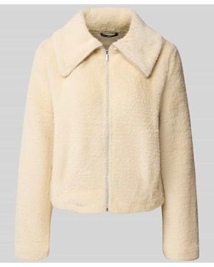 Zero Regular Fit Blazer aus Kunstfell - Natur