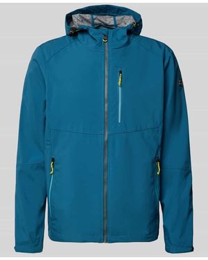 Killtec Regular Fit Jacke mit mit Logo-Applikation - Blau