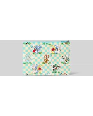 KENZO Pouch mit Reißverschluss - Grün