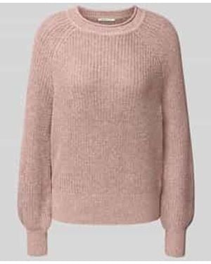 Tom Tailor Regular Fit Gebreide Pullover Van Katoenmix - Roze