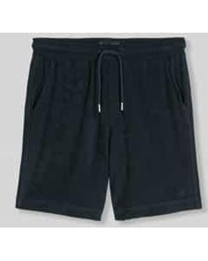 Marc O' Polo Regular Fit Sweatshorts Van Puur Katoen-Badstof - Blauw