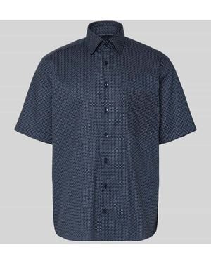 Eterna Comfort Fit Business Hemd mit Kentkragen - Blau
