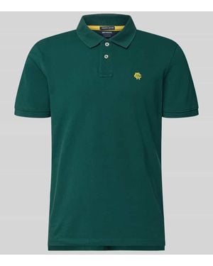Mcneal Regular Fit Poloshirt mit Label-Stitching - Grün