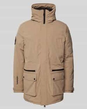 Superdry Parka Met Opstaande Kraag - Naturel