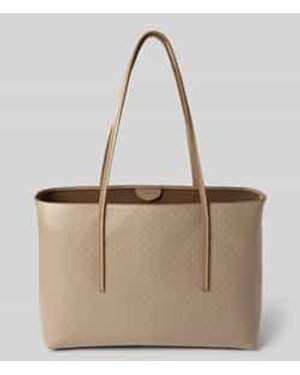 Calvin Klein Tote Bag Met All-Over Logoprint - Naturel