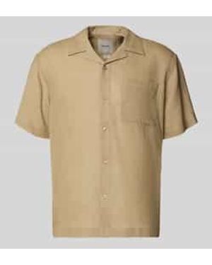 Only & Sons Relaxed Fit Vrijetijdsoverhemd Van Mix Van Linnen En Viscose Model 'Laurence' - Naturel