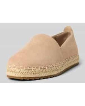 Marc O' Polo Espadrilles Van Echt Leer - Naturel