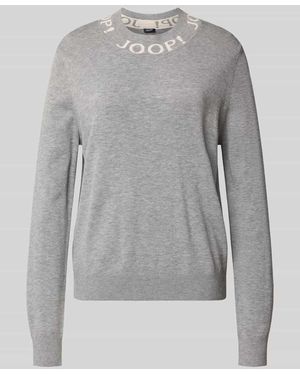 Joop! Strickpullover aus Viskose-Mix Modell 'KENDI' - Grau