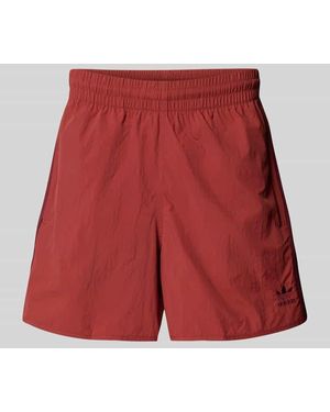 adidas Originals Badehose mit Logo-Stitching Modell 'SPRINTER' - Rot