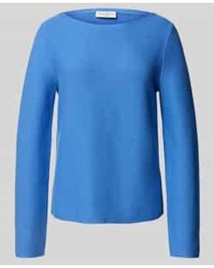 Marc O' Polo Regular Fit Gebreide Pullover Van Zuiver Katoen - Blauw