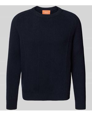Cruna Strickpullover aus Wolle Modell 'Fuji' - Blau