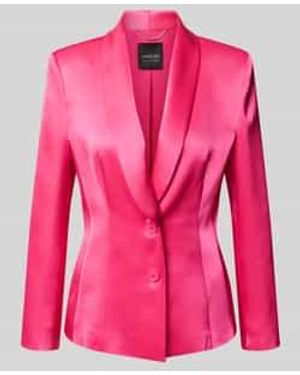Marc Cain Blazer Met Sjaalkraag En Knoopsluiting - Roze