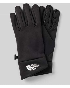The North Face Handschuhe mit Logo-Print Modell 'RINO' - Schwarz