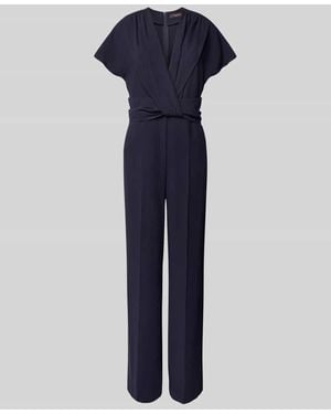 Vera Mont Jumpsuit Mit Knotendetail - Blau